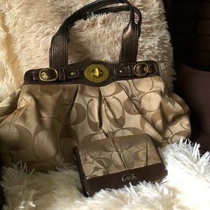 Vintage Coach purse and wallet